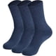 thumbnail image 3 of Calcetines deportivos de algodón para mujer, fabricados en Estados Unidos, con costuras lisas en la puntera (3 pares), 3 of 6