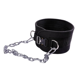 Ioensy - Cinturón De Inmersión Con Cadena, Soporte De Cintura, Gimnasio, Fitness, Cinturón De Inmersión Para Levantamiento De Pesas, Hebilla De Metal