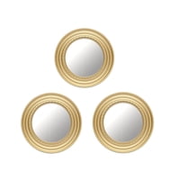 Vgo - Set De 3 Espejos Red. Color Dorados 25 C