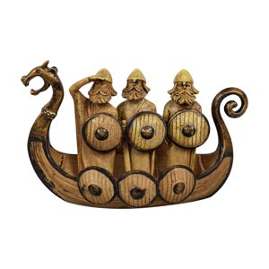 Bothyi - Modelo De Barco De Resina, Regalos De Colección, Barco Dragón, Decoración Del Hogar, 19X10X13Cm
