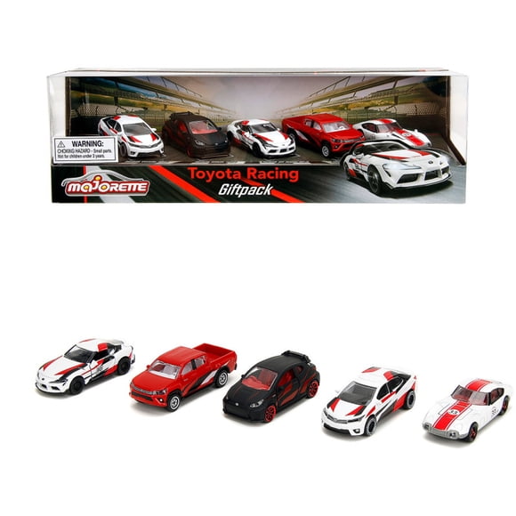 Set 5 Vehículos Toyota Majorette Racing Giftpack
