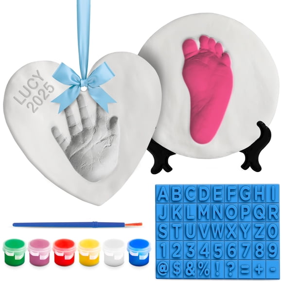 Kit de fundición de manos y huellas para bebés Luna Bean