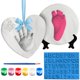 thumbnail image 1 of Kit de fundición de manos y huellas para bebés Luna Bean, 1 of 6
