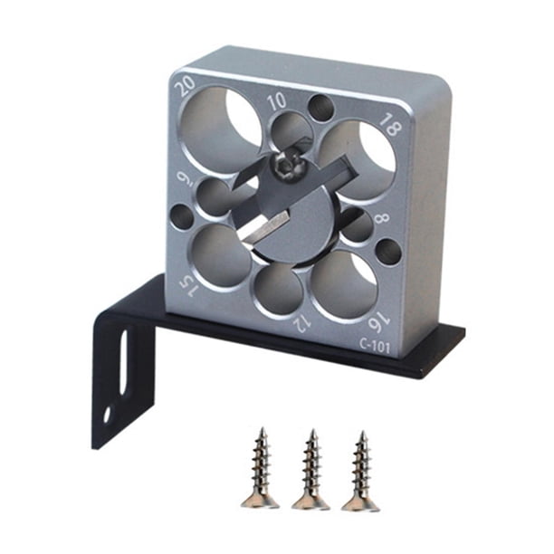 Herramienta auxiliar versátil de alta resistencia para espigas redondas de 8 agujeros, ideal para fresado de taladro eléctrico y manualidades de mader 1 pieza sin broca