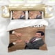 thumbnail image 5 of Sr. Bean Conjunto de sábanas temático, trío de piezas, cómodo y amigable con la piel, diseño único, regalo de decoración para el hogar para familiares, amigos y fans,140cm *210cm, 5 of 6