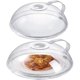 thumbnail image 1 of Funda antisalpicaduras para microondas, paquete de 2, transparente con orificios de ventilación, 1 of 8