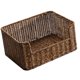 thumbnail image 1 of Cesta De Almacenamiento Tejida, Cesta Decorativa Decorativa Para Inodoro, Encimera De Granja, Marrón Oscuro, 1 of 5
