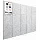 thumbnail image 1 of Panel de corcho WallHero Office, 59 x 36 cm, 15 unidades, baldosas de fieltro, color gris, 1 of 5