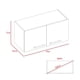 thumbnail image 3 of Mueble De Cocina Mural 2 Puertas Manchester Wengue 37x76x33,5 Cm, 3 of 3