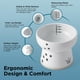 thumbnail image 4 of Cuenco Elevado Blanco para Gato 猫壱, Apto para Lavavajillas, 300 ml, 4 of 8