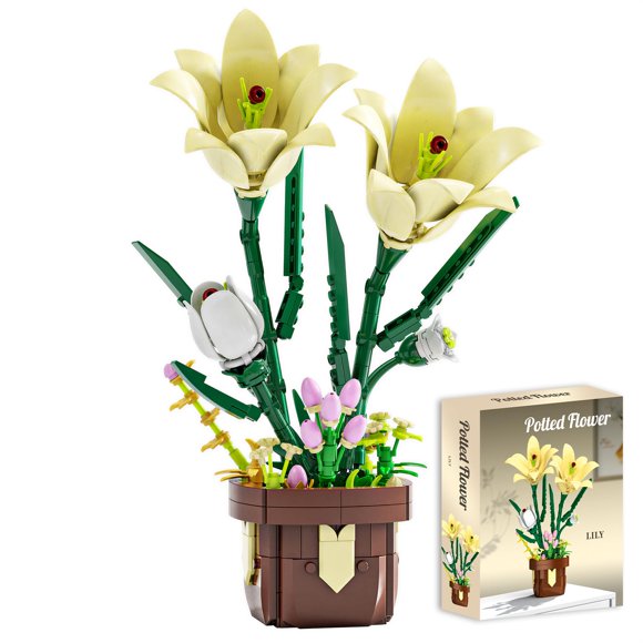 Set de Construcción de Flores Artificiales de Lirio FNSJFYZS