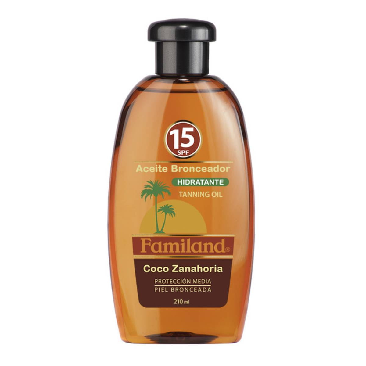 Aceite Bronceador Coco-zanahoria 210 ml Familand