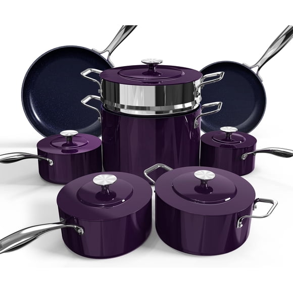 Juego de utensilios de cocina Nuwave Lux, 13 piezas, forjado, ligero, G10 Duralon
