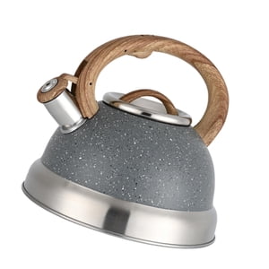 Bothyi - Whistling Kettle Anti Scald Cookware Stainless Steel For Outdoor Fishing Bbq Gray