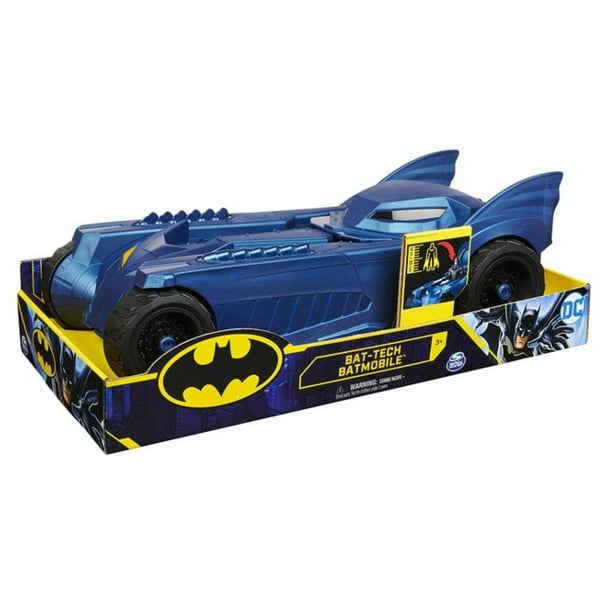 Juguete Auto Batimovil 40Cm Batman Azul Lider