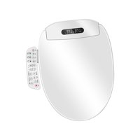 Magideal - Asiento De Inodoro Para Bidé, Asiento De Inodoro Con Calefacción, Silencioso, De Caída Lenta, Agua Caliente, Cubierta De Inodoro Inteligente Ajustable Multifuncional