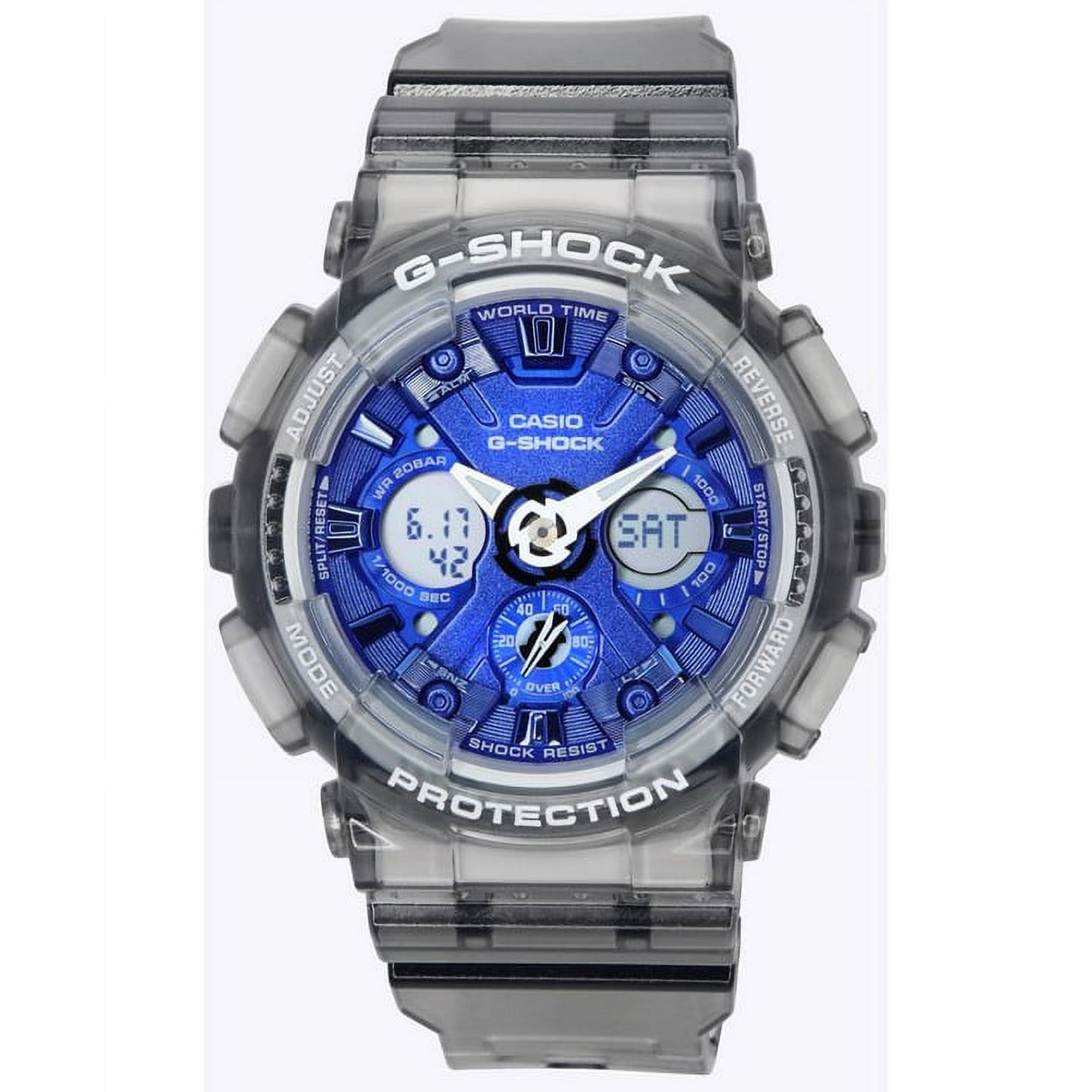 Casio - Reloj G-shock Translucent Gray Análogo Digital Cuarzo Gma-s120tb-8a 200m Para Mujer