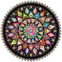 Bgraamiens Puzzle-Geometric Colorful Mandala-1000 Pieces Cre Bgraamiens Bgraamiens