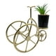 thumbnail image 5 of Figura Decorativa Bicicleta Metal Adorno Dorado Mini Planta, 5 of 7