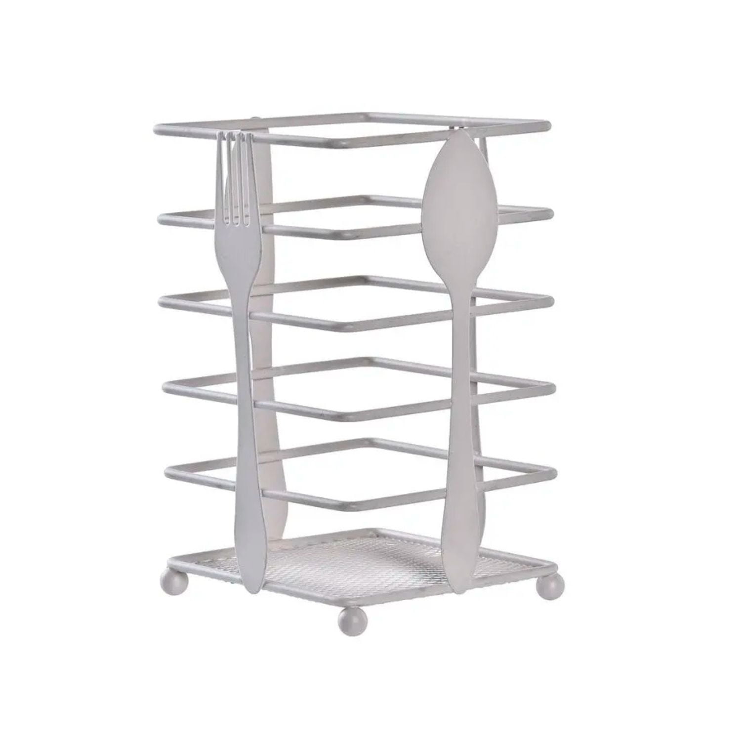 Disparo - Escurridor Para Cubiertos Blanco De Acero Menaje Cocina