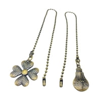 Ioensy - Cadena De Extensión De Ventilador Adornos De Ventilador De Techo Lámpara De Ventilador De Techo Con Cuentas Cadena De Tracción Marrón