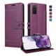 thumbnail image 1 of Premium Wallet Case for Samsung Galaxy S20 with Card Slots & Kickstand, Flip Cover Purple, 1 of 6