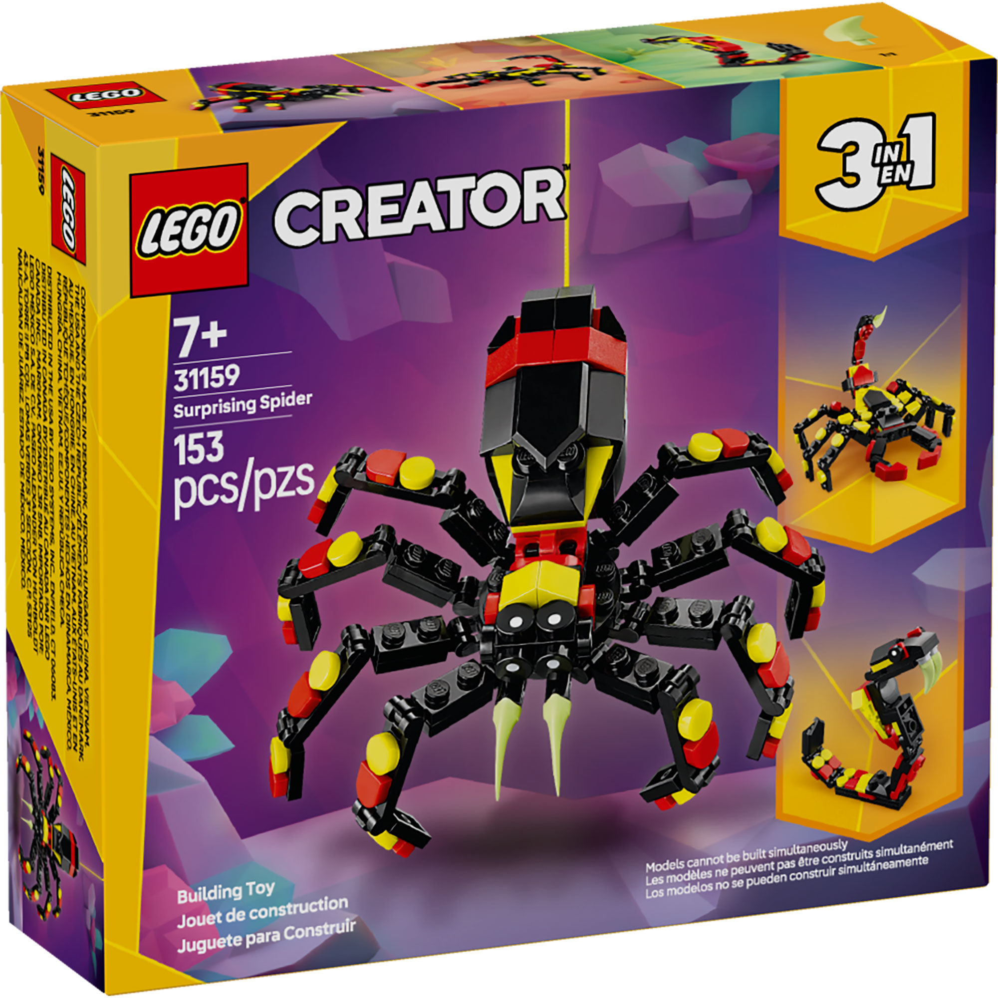 Lego - Bloques De Construcción Fauna Salvaje. Arana Misteriosa