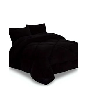 Genérico - Cobertor Elegante De Invierno Unicolor Plush Con Chiporro Plaza Y Media S57