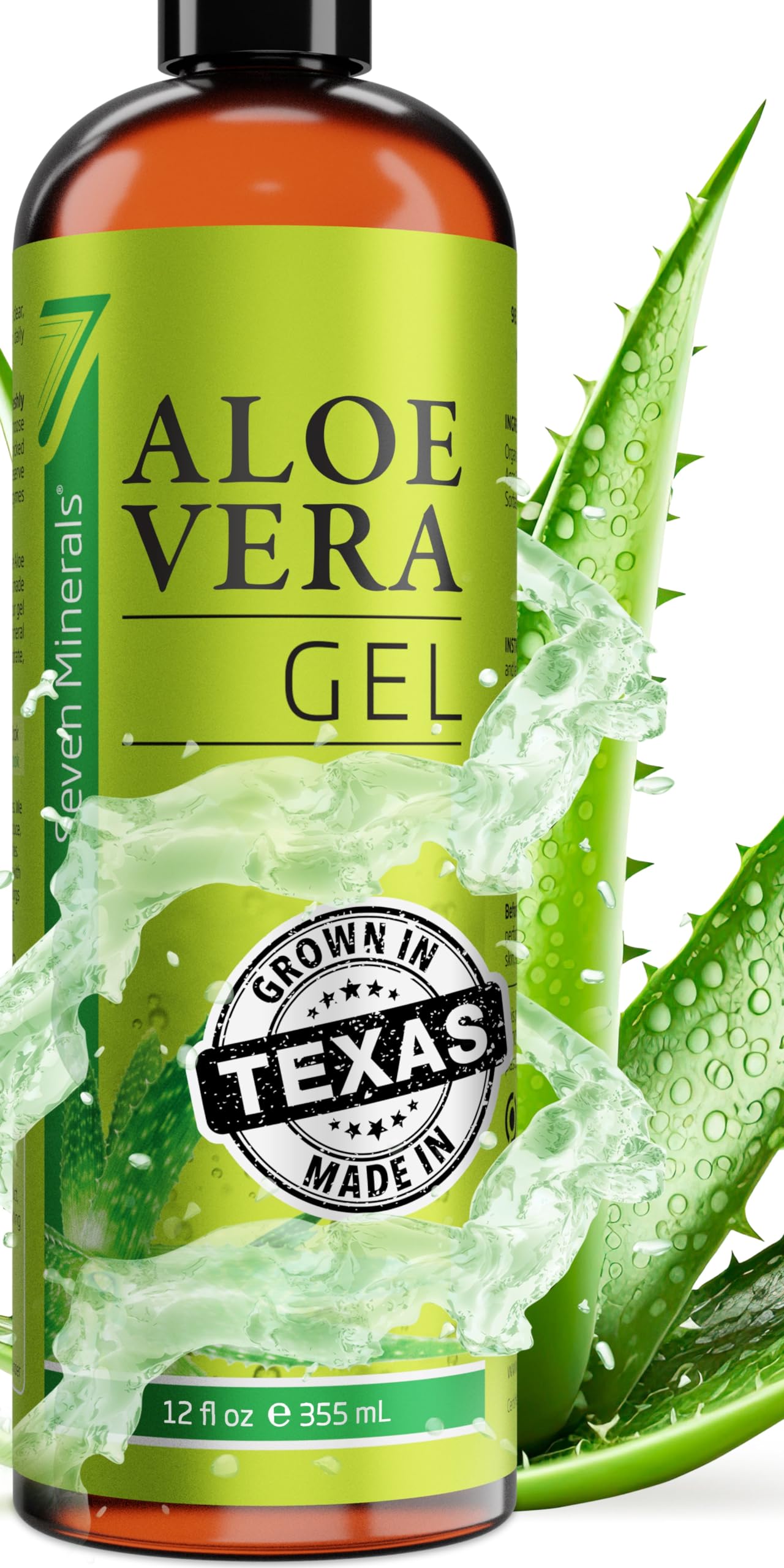 Gel De Aloe Vera Seven Minerals 355 Ml 99% Orgánico