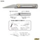 thumbnail image 3 of Cuchillo artesanal OLFA 34B en forma de L con hoja reemplazable, 3 of 5