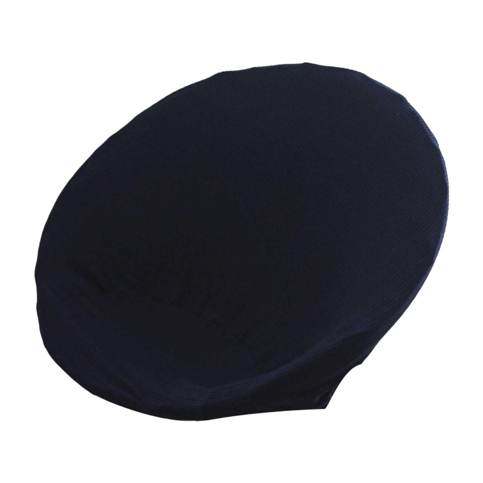 Magideal - Cubierta De Silla De Platillo Jacquard Silla Lunar Slip -Slip Sentable Asiento De Asiento Lavable Solo Reemplazar Para El Comedor Hotel Casa Sala De Azul Oscuro