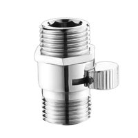 Bothyi - Válvula De Control De Flujo De Agua Para Cabezal De Ducha, Parada De Agua Para Cabezal De Ducha De Mano, Doble Externo