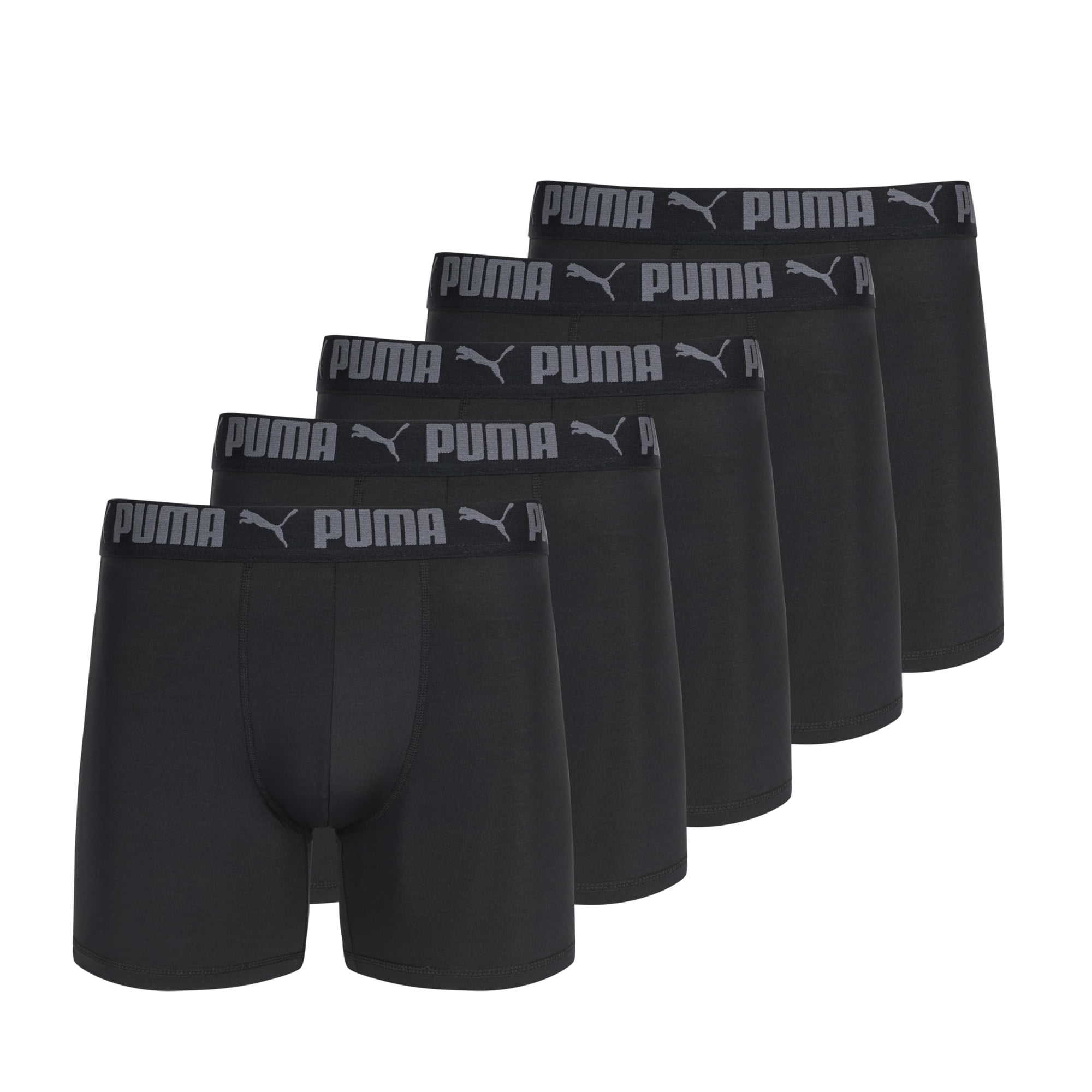 Calzoncillos Tipo Bóxer Puma Performance Para Hombre, 5 Unidades, Color Negro, Talla Xl