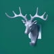 thumbnail image 1 of Decorative Antler Deer Head Wall Hooks - Perfect for Hanging Coats, Towels, and More!, 1 of 5