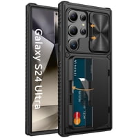 Funda Teléfono Vihibii Samsung Galaxy S24 Ultra Negra Con Tarjetero