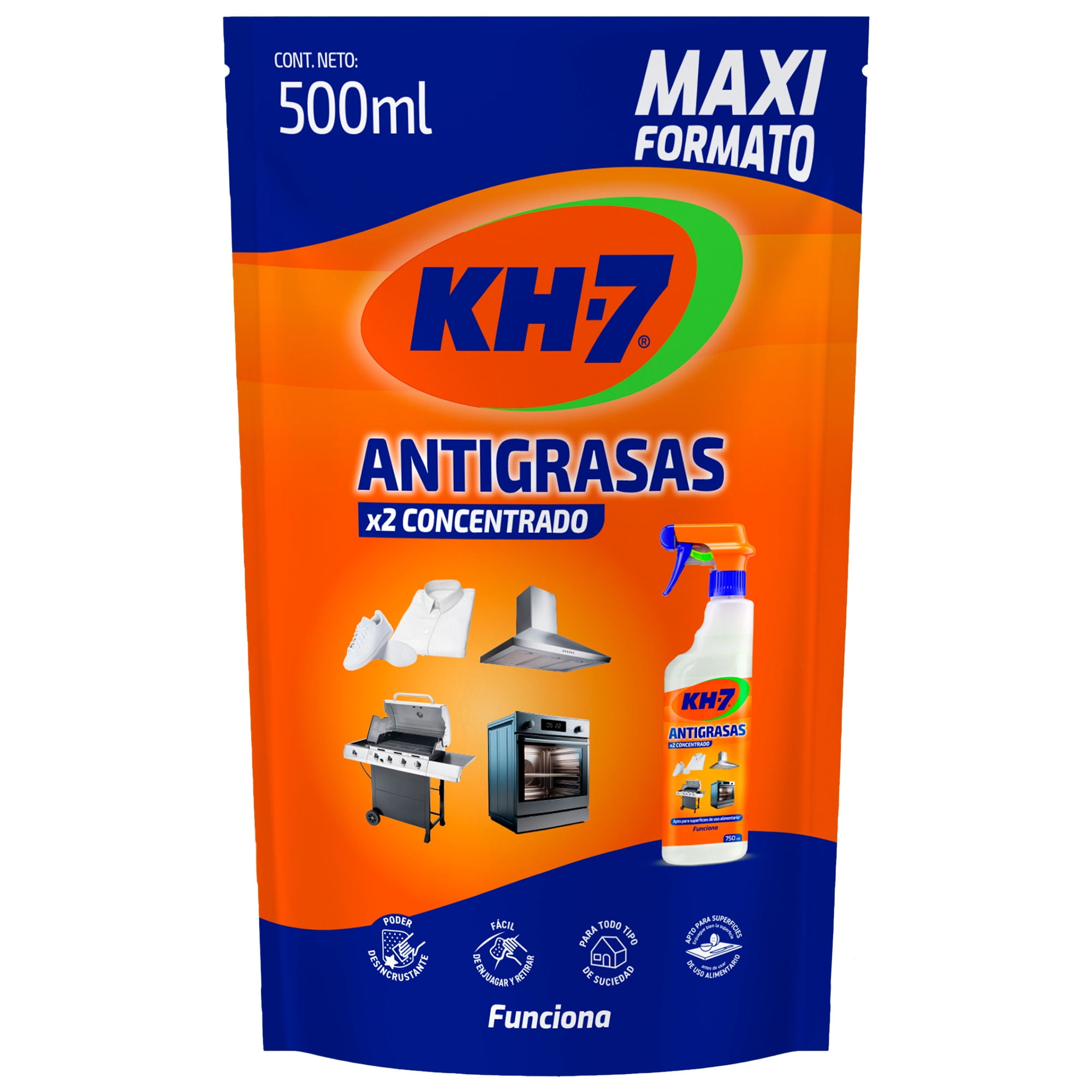 Limpiador Líquido Antigrasa Cocina Doypack 500 ml KH-7