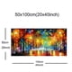 thumbnail image 1 of 1pc HD Prints Landscape Wall Art, Bright, Golden, Modern Abstract Posters, Night Street Lights Lamp View, Large Canvas Painting, Wall Decoration Picture For Home Decor, Ideal Gift, No Frame, 1 of 3