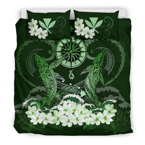 Juego de Funda Nórdica Polinesia - Hawaii Bedding Set Shark Polynesia Compass