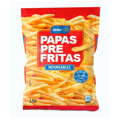 Papas Pre Fritas 1 Kg Lider