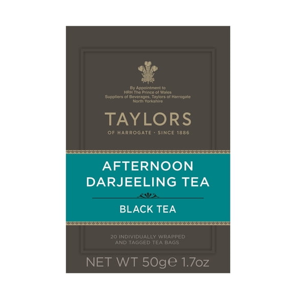 Té Negro Taylors of Harrogate Darjeeling de la Tarde 20 Bolsitas