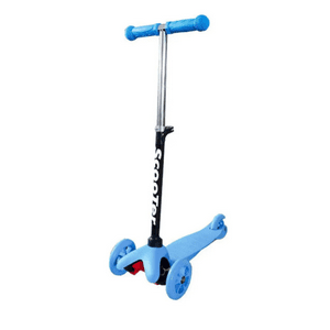 Genérico - Scooter Monopatín De Pie Infantil 3 Ruedas Con Luces Led Azul