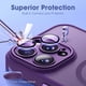 thumbnail image 2 of Funda de teléfono YEMORAN compatible con iPhone 16 Pro Max, color morado, 2 of 3