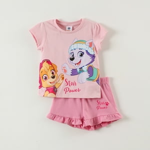 Pijama Corto Niña Star Rosado Paw Patrol