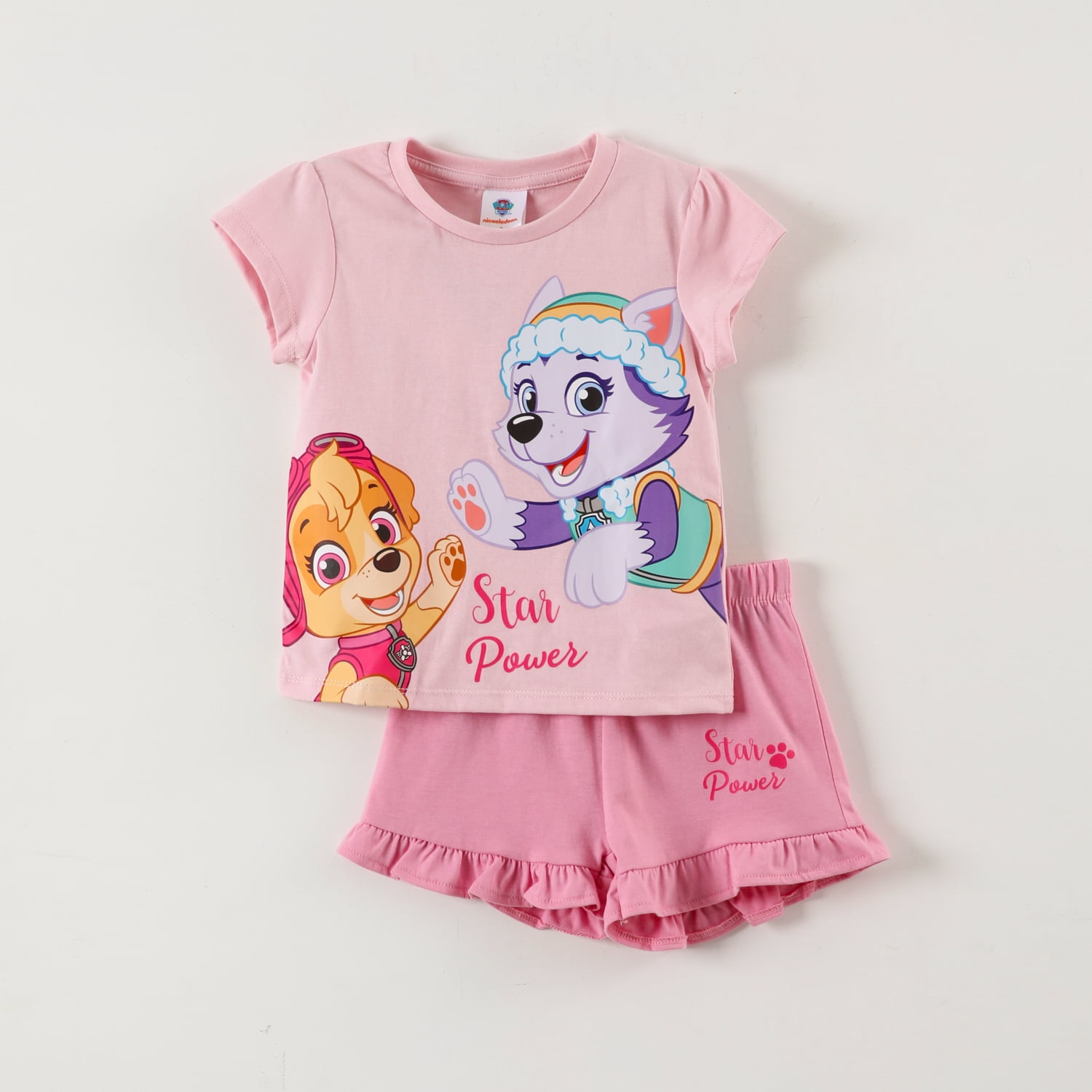 Pijama Corto Niña Star Rosado Paw Patrol
