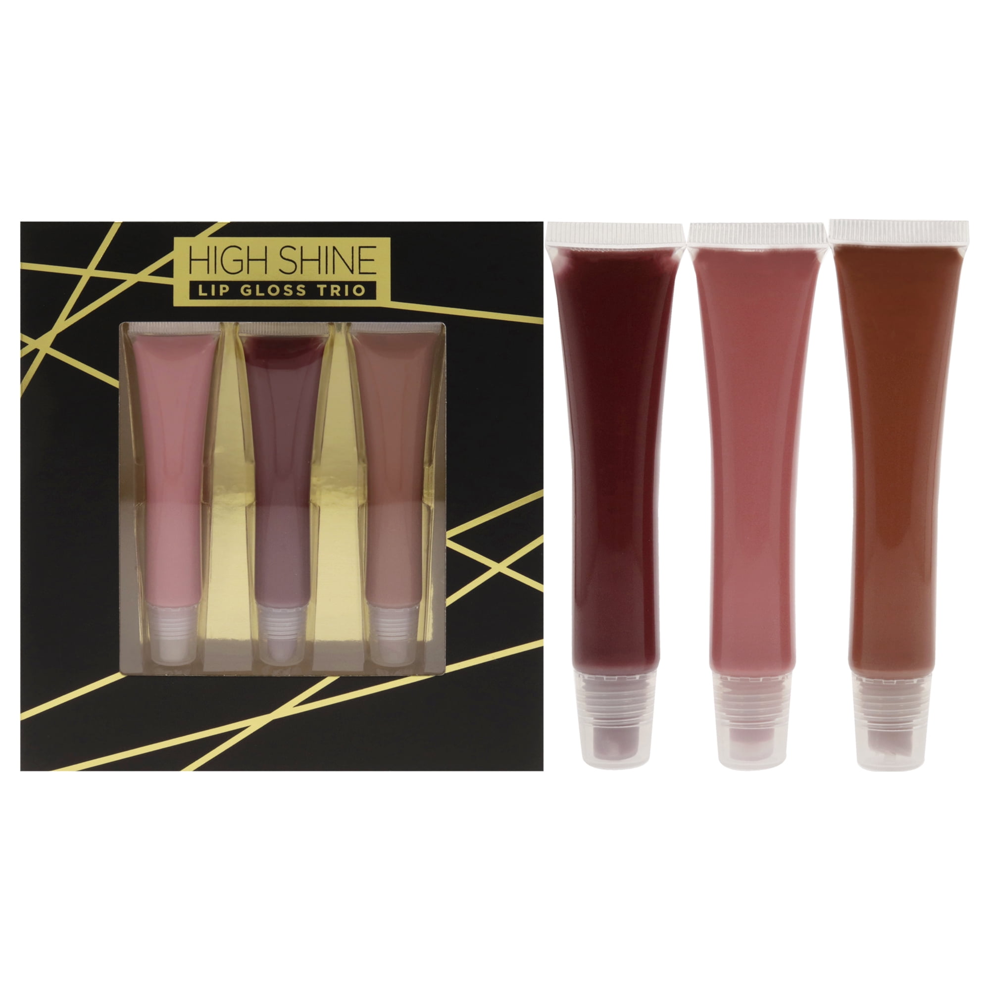 Set Lip Gloss Reaction Retail High Shine Trio 3 X 16 Ml Mujer
