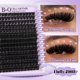 thumbnail image 4 of Extensiones de pestañas B&Q Fluffy Lash Clusters Volume 200D D Curl, 4 of 8