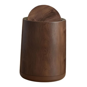 Bothyi - Bote De Basura Redondo Para Baño Con Tapa Abatible, Interior Extraíble Para Dormitorio, Oficina, 250Mm X 310Mm