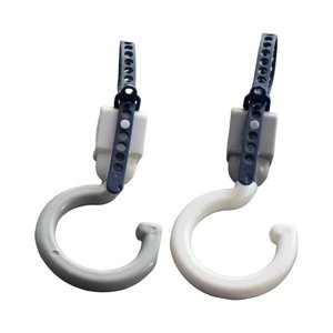 Magideal - 2X Ganchos Para Cochecito Giratorio Multiusos 360, Organizador De Equipo De Actividad Para Niños, Clip Para Cochecito De Supermercado, Práctico Colgad