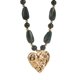 thumbnail image 1 of Nvzi Collar con Cuentas de Corazón Colgante de Corazón de Amor, Cadena de Clavícula con Cuentas, Lindo Collar con Colgante de Plástico, 1pza, Verde, 1 of 4