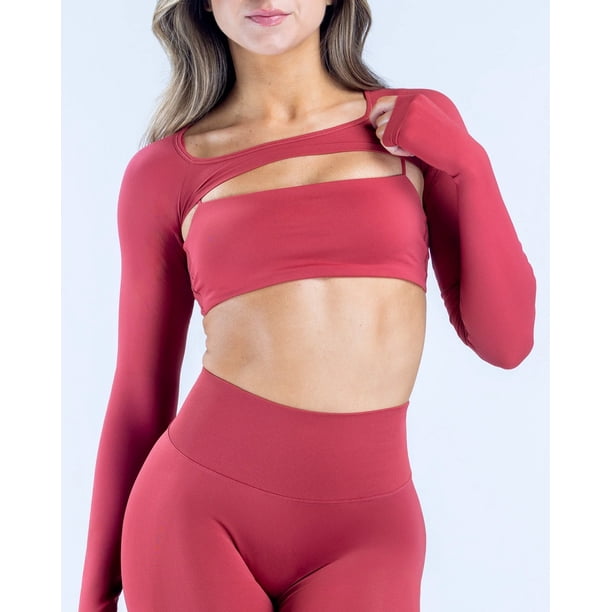 Bolero Deportivo Para Mujer Manga Larga Top Gym